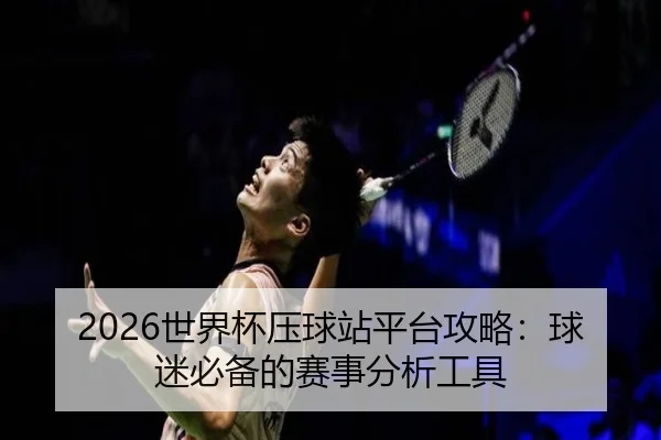 2026世界杯压球站平台攻略：球迷必备的赛事分析工具